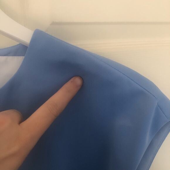 C/Meo Collective Hands On Tie Waist Dress Light Pastel Blue - Picture 7 of 12